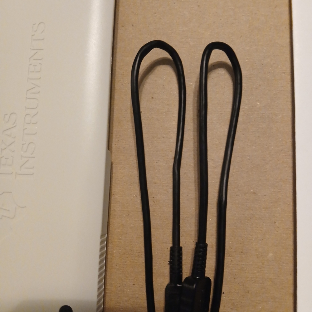 Texas Instruments Device with Black and White Design